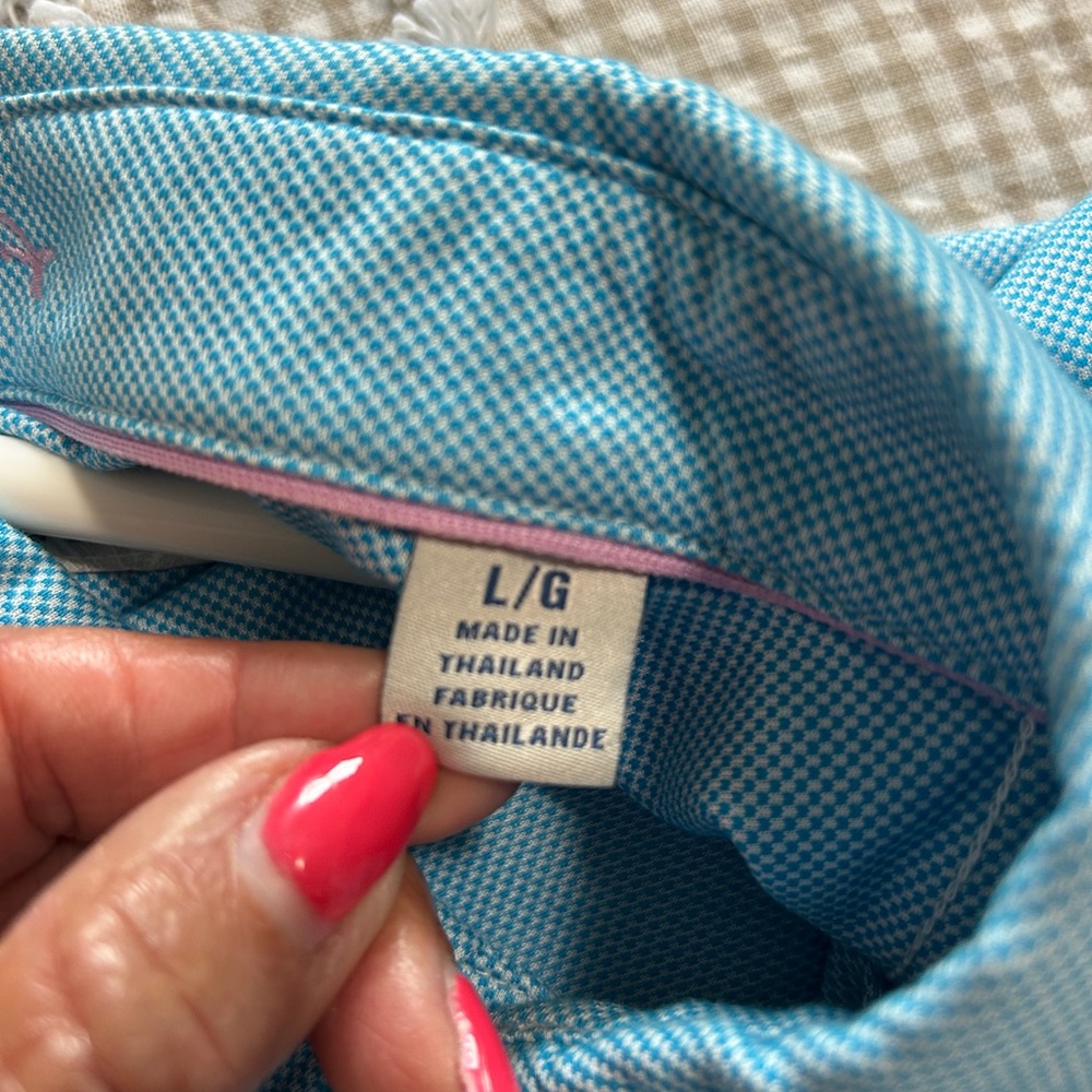 Tommy Bahama Light Blue Casual Button Down Shirt - Picture 7 of 10